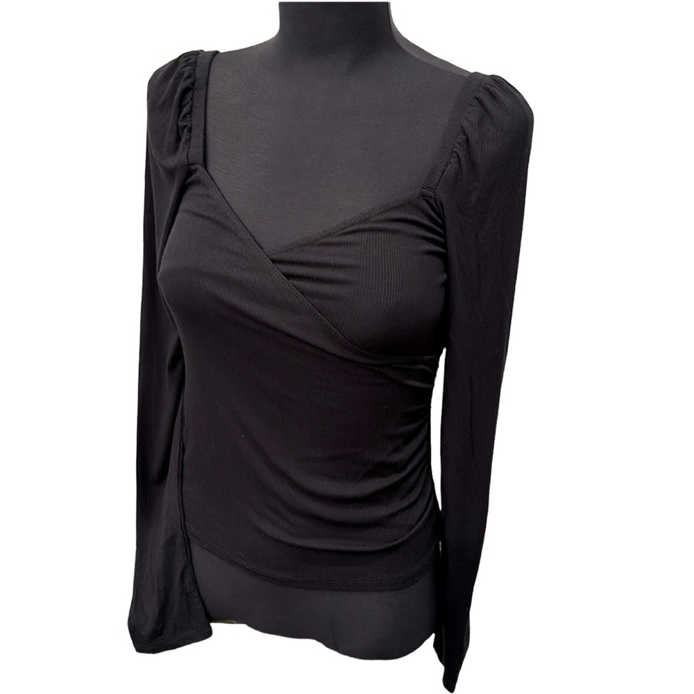 NEW Abound Faux Wrap Square Neck Top NWT new with tag
